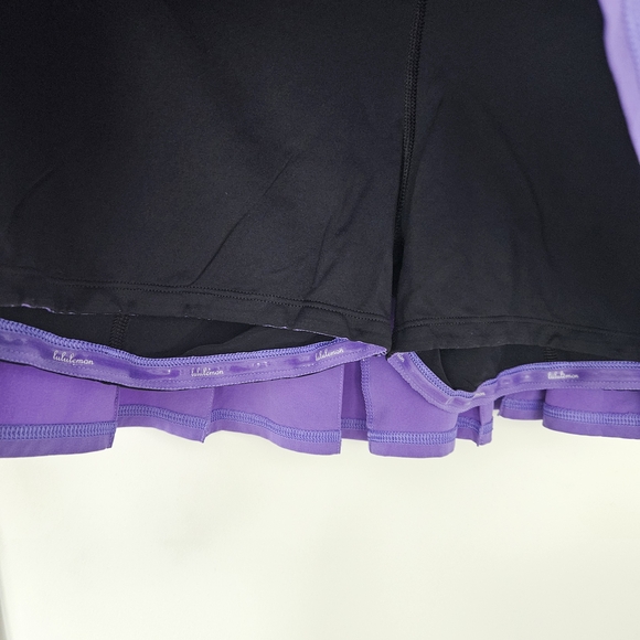 Lululemon Purple and Black Athletic Skort - Picture 4 of 5